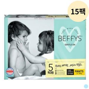 베피스 젠틀온 국산 팬티 기저귀 공용 특대 28p 15팩