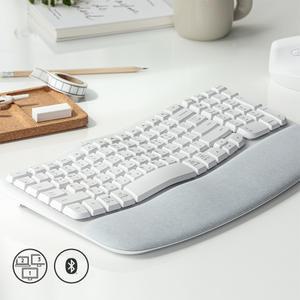 로지텍 웨이브 키즈 WAVE KEYS 사무용 인체공학 무선 키보드 화이트