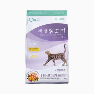 캐츠랑 생생닭고기 라이트, 1.8kg, 1개