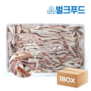 대왕오징어 귀채 18kg 냉동 손질 오징어채 업소용