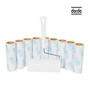 (160핸들+통통리필9개) (도르도)천연펄프/테이프/클리너/롤크리너/돌돌이/청소기/롤테이프/털제거기/먼지
