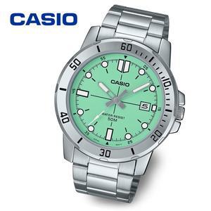 [카시오] CASIO 다이버룩 민트 남성 야광 메탈시계 MTP-VD01D-3E1