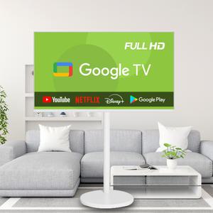 이브이 109cm FHD 43형 스마트 구글TV 화이트 삼탠바이미 셋트