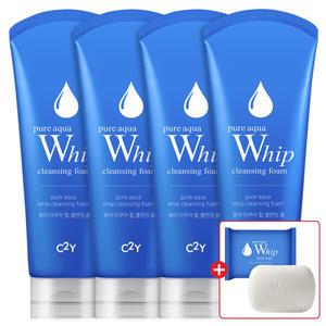 퓨어 아쿠아 휩 클렌징폼 대용량 폼클렌징 220ml 4개+휩 비누 752494