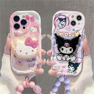 Kuromi 헬로 키티 전화 케이스 갤럭시 S25 S24 울트라 S22 S21 플러스 S20 S23 FE A55 A35 A54 A24 A14 A34 A25 A15 A53 A33