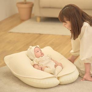국내제작 휴대용 에어 역류방지쿠션 여행 외출용 아기쿠션 신생아 역방쿠 신생아침대