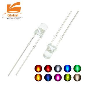 LED 발광 다이오드 키트 흰색 빨간색 파란색 녹색 UV 주황색 노란색 핑크 색상 전구 램프 세트 3V PCB 모음