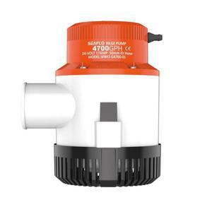 Seaflo SFBP1-G4700-01 대형 유량 워터 펌프, 해양 DC 잠수정 배수 4700GPH, 12V 빌지