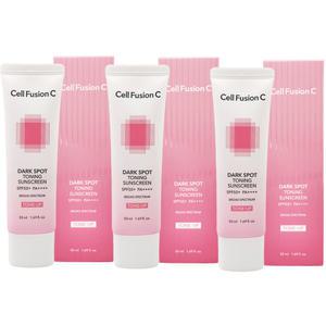 NEW 셀퓨전씨 잡티 토닝 썬스크린 50ml x3개 SPF50+ 멜라닌케어
