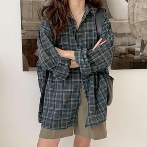 [엔소아] 썸머 체크 셔츠