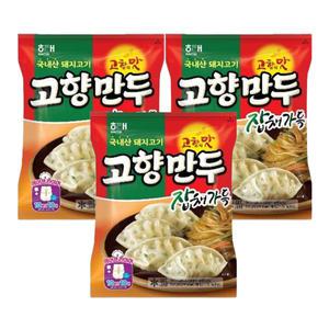 해태 고향만두 잡채가득, 810g, 3개