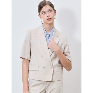 [쉬즈미스]더블 브레스티드 반팔 재킷  택가격  318000원 _P392123647
