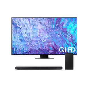 [삼성] QLED TV KQ85QC80AFXKR 214CM 벽걸이형 + Q600C 사운드바 포함
