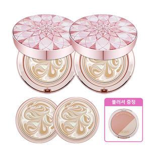 에이지20s 팩트 더블루밍 홈쇼핑 에센스 커버 최신상 본품2개+리필2개+블러셔