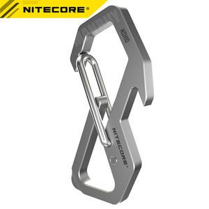 NITECORE 다용도 티타늄 스냅 후크 유니바디 가공 TC4 합금 키체인 병따개 걸이식 스크루드라이버 NSH10