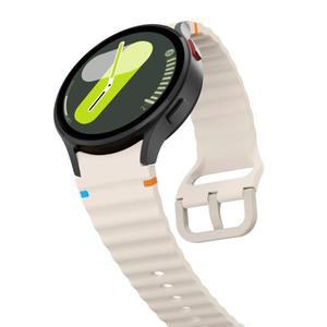 Official Silicone Strap  삼성호환호환 Galaxy Watch 7/6/5/4 44mm 40mm Breathable Wave Bracelet 4/6 Cl