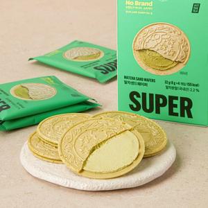 노브랜드X슈퍼말차 말차샌드웨이퍼 32g