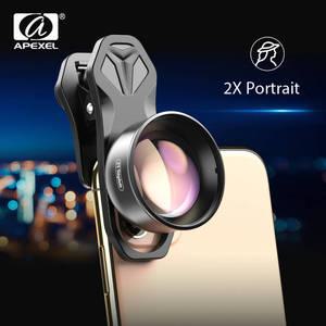 스마트폰접사렌즈 휴대폰 핸드폰 APEXEL-HD 2X 망원경 렌즈 4K 망원 줌 전화 카메라 CPL 스타 필터 화웨이