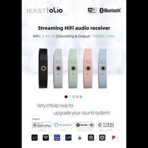 Ieast Olio Wifi 및 Bluetooth 수신기 어댑터 5.0 무선 Auido Multiroom Airplay 2 음악 스트리밍 오디오