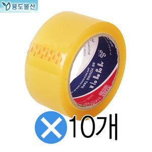 겨울용국내산 사계절 세영박스테이프 투명 10롤 50m 선물포장 이사 opp 라바