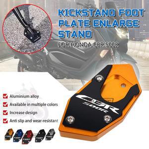 지지대 사이드 스탠드 CBR500 R CNC 500R 혼다 익스텐션 오토바이 CBR 호환 패드 CBR500R 풋 킥스탠드 플레이트