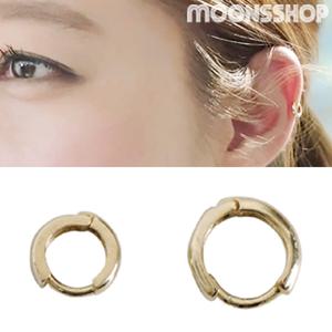 10K/14K 골드귀걸이 귓바퀴 미니링 작은 원터치 귀찌 작은링 아웃컨츠 피어싱st 유행 데일리 골드링 추천