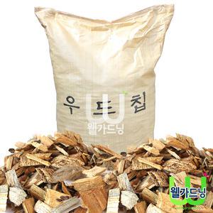 [조이가든]우드칩_90리터, 잡초발생을 억제하는 친환경 멀칭재