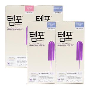 NeW 템포 유기농 프리미엄 탐폰8P(슈퍼1개+레귤러3개)