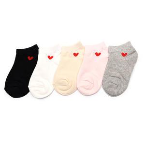 하트커즈 5족 아동 발목 양말 세트 남아 여아 어린이 유아