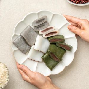떡미당 앙꼬앙금절편 개별포장 식사대용 간편간식 굳지않는떡 390g 하얀 쑥 흑임자