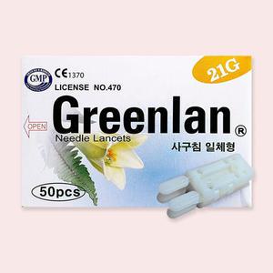그린란 21G 4구침(50p) 사혈침 채혈침 채혈기 랜싯 무통사혈침 그린란셋
