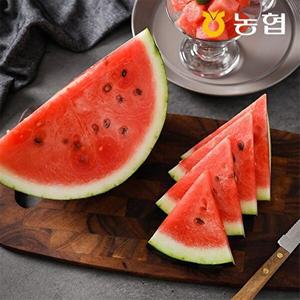 [자연맛남]농협선별 고당도 부여 수박 1통 (6kg이상) 굿뜨래