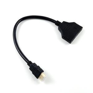 1.4모니터 영상 2구포트 분배기 HDMI 듀얼 연결케이블