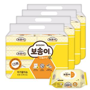 깨끗한나라 보솜이 안심물티슈 13무 60매 24입