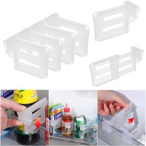 칸막이 수납 정리 냉장고 소스병 봉지 길이조절 선반 꽂이 4pcs4세트