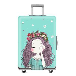 캐릭터 스판 캐리어 커버 여행용 캐리어 보호커버 30.소녀 L