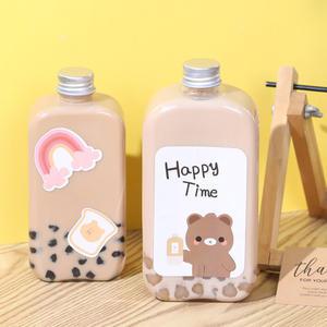 IW80 250ml 200개 납작페트 페트병 더치병 밀크티병 더치커피병 공병 플라스틱병