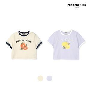 [보리보리/레노마 키즈]여아크롭링거티셔츠(R2422T171)