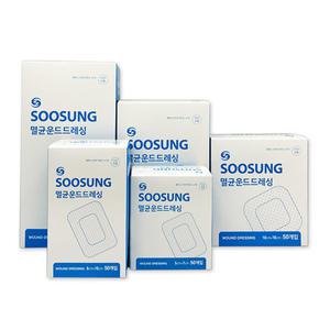 수성 멸균 운드 드레싱 50매입 개별포장 의료용 밴드 10 x 20cm