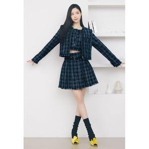 갤러리아 배색 체크 프린지 베스트(GN9A0VTJ4)*