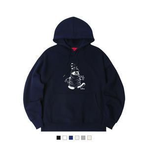 SCRAP MAN 오버핏 기모 후드 (SOH4-5HV045)