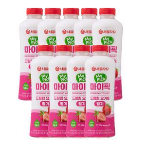 서울우유 마이픽 드링킹 요거트 딸기 720ml 9개