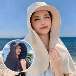 여성 와이드 챙모자 여름 자외선차단 등산 골프 해변 썬캡