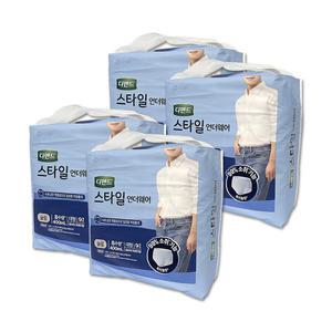 디펜드 스타일 언더웨어 남성용 요실금팬티 패드 남성 슬림 대형 9매x4팩