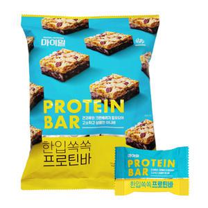 마이밀 한입쏙쏙 프로틴바 15개입 식이섬유 미니단백질바 에너지 간식 G
