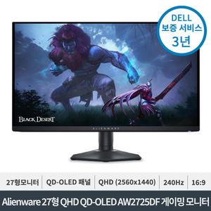 DELL 에일리언웨어 AW2725DF QD-OLED 360Hz 0.03ms 27형 게이밍 모니터