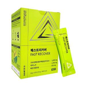 코오롱제약 패스트리커버 BCAA 아미노산워터 레몬과즙분말 유청 단백분말 13g 12포 헬스보충제