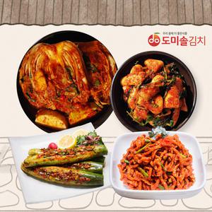 [도미솔] 국내산100% 총10.5kg 사랑채 포기6+총각2+오이2+콜라비 말랭이0.5