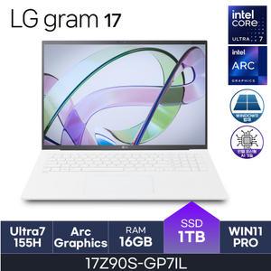 LG전자 2024 그램17 17Z90S-GP7IL (D5-16GB / 1TB / W11P) - HMC