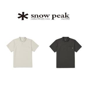 [롯데백화점]스노우피크 [최초가 89,000원] 고밀도 코튼 반팔 폴로 티셔츠 S24MMFPS02